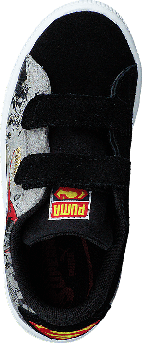 Puma - Suede Superman 2 V Kids Black-Limestone Gray