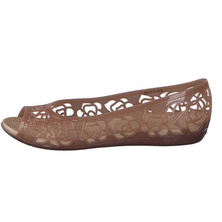 crocs isabella jelly flat bronze