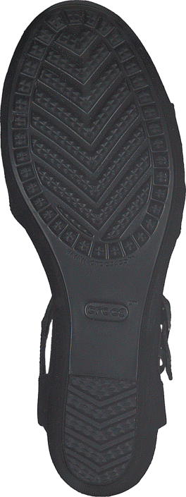 Crocs - Leigh II Ankle Strap Wedge W Black/Black