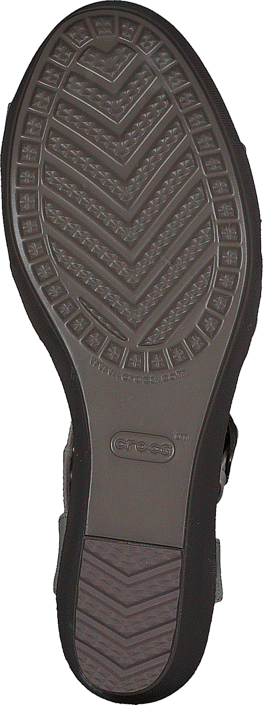 Crocs - Leigh II Ankle Strap Wedge W Oatmeal/Khaki