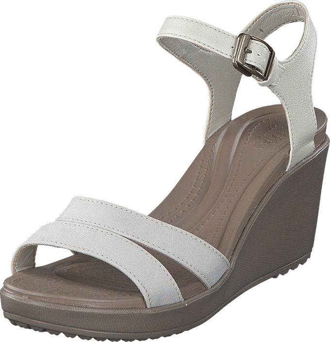 crocs leigh ii ankle strap wedge size 8