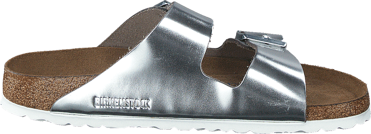 Arizona Smooth Leather Silver Metallic