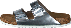 Birkenstock - Arizona Smooth Leather Silver Metallic