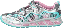 Geox - Shuttle Girl Silver/Pink
