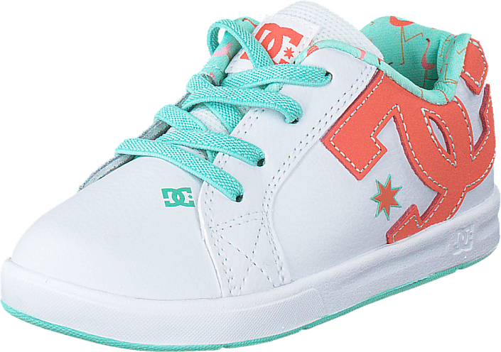 DC Shoes - Dc Court Graffik Elastic White/Turquoise
