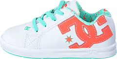 DC Shoes - Dc Court Graffik Elastic White/Turquoise