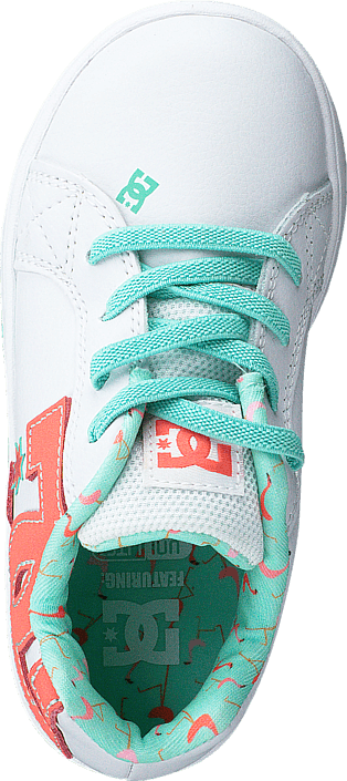 Dc Court Graffik Elastic White/Turquoise