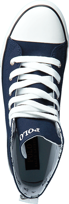 Ralph Lauren Junior - Harbour Hi JR Navy Canvas -White