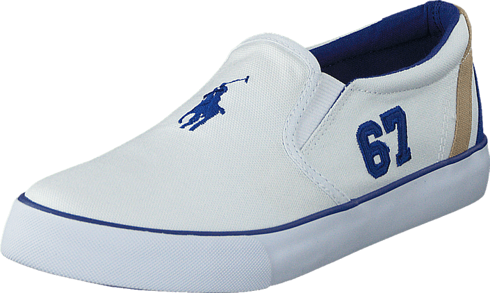 Ralph Lauren Junior - Vincent Jr White Canvas - Royal