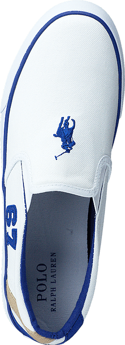 Ralph Lauren Junior - Vincent Jr White Canvas - Royal
