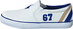 Ralph Lauren Junior - Vincent Kids White Canvas - Royal