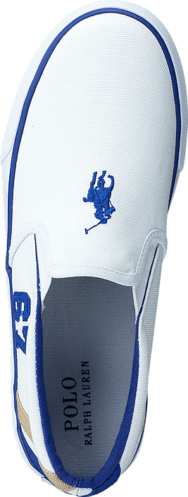 Ralph Lauren Junior - Vincent Kids White Canvas - Royal