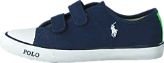 Ralph Lauren Junior - Daymond Ez Kids Navy Canvas -White