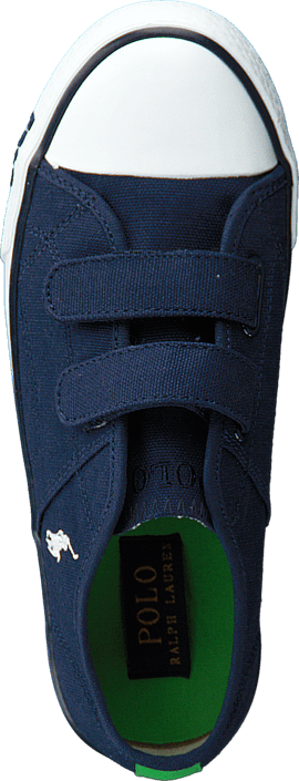Ralph Lauren Junior - Daymond Ez Kids Navy Canvas -White