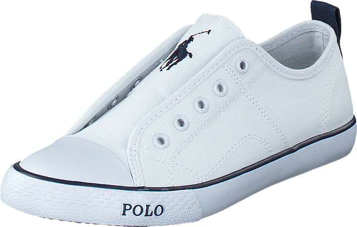 Ralph Lauren Junior - Raymond Slip On Kids Bright White Canvas