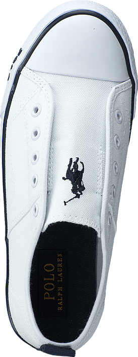 Ralph Lauren Junior - Raymond Slip On Kids Bright White Canvas