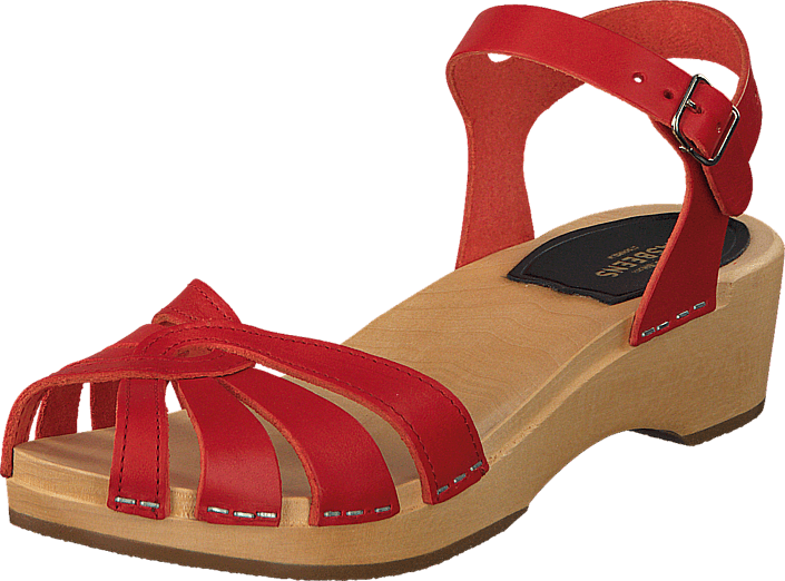Swedish Hasbeens - Cross Debutant Red/Natue sole