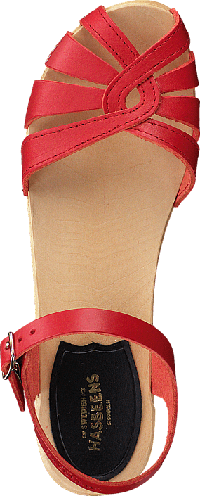 Swedish Hasbeens - Cross Debutant Red/Natue sole