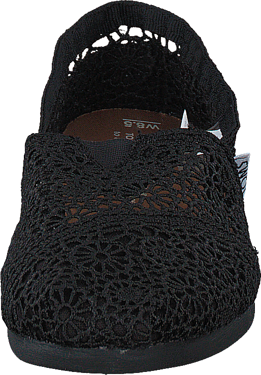 Women's Classic Alpargata Moroccan Crochet Black