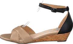 Bianco - Low Wedge Sandal Beige