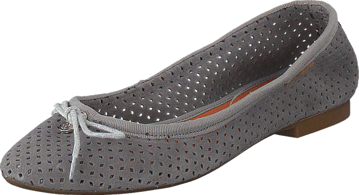 Hush Puppies - Lilly Ballerina Perf Grey