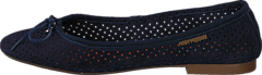 Hush Puppies - Lilly Ballerina Perf Navy