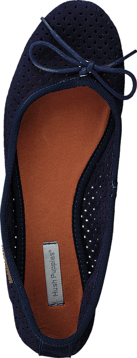 Hush Puppies - Lilly Ballerina Perf Navy