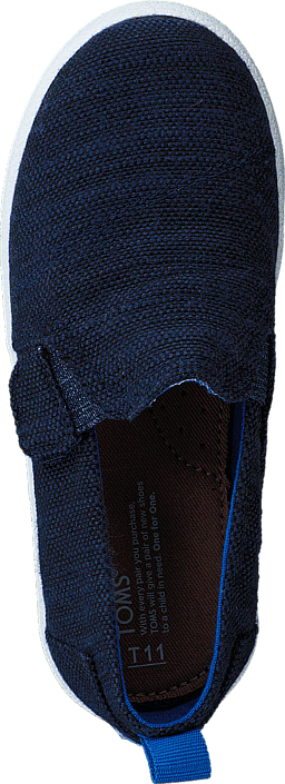 Toms - Avlon Slip-On Navy Slubby Linen