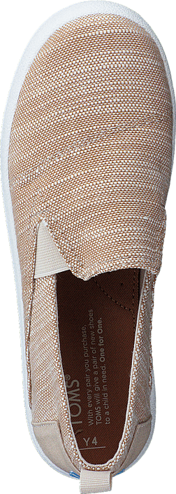 Toms - Avlon Slip-On Jr Natural Slubby Linen