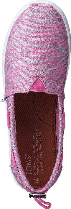Toms - Bimini Espadrille Jr Peony Slubby Lurex