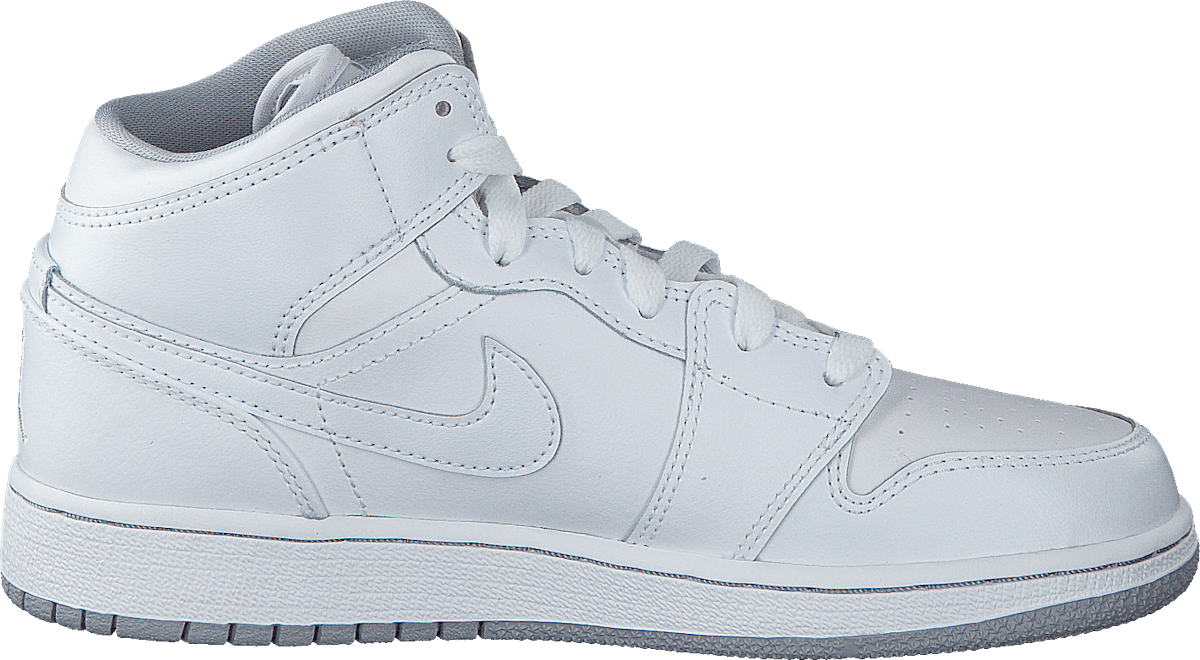 Air Jordan 1 Mid Bg White/Wolf Grey