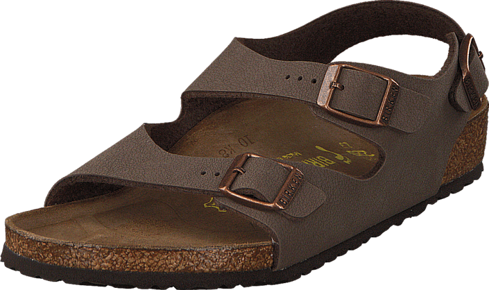 Birkenstock - Roma Nubuck Birko-Flor Kids Mocca