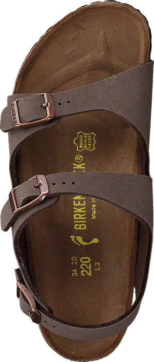 Birkenstock - Roma Nubuck Birko-Flor Kids Mocca