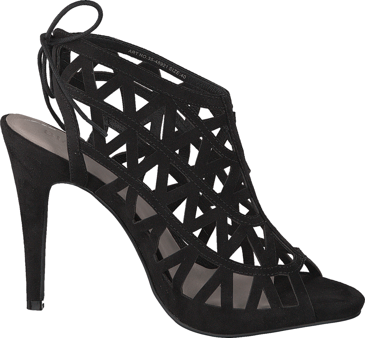 Cutout Stiletto Sandal JJA16 Black