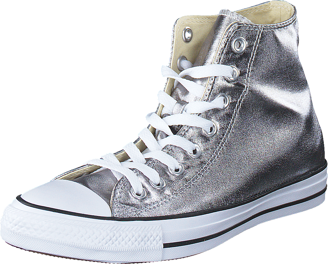 All Star Metallics-Hi Gunmetal/White/Black