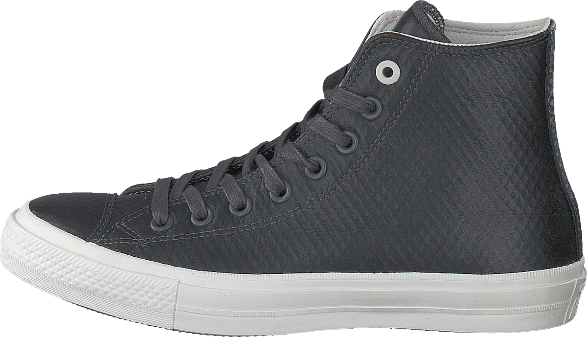 CTAS II Mesh Backed Leather-Hi Almost Black /Parchment/ Gum