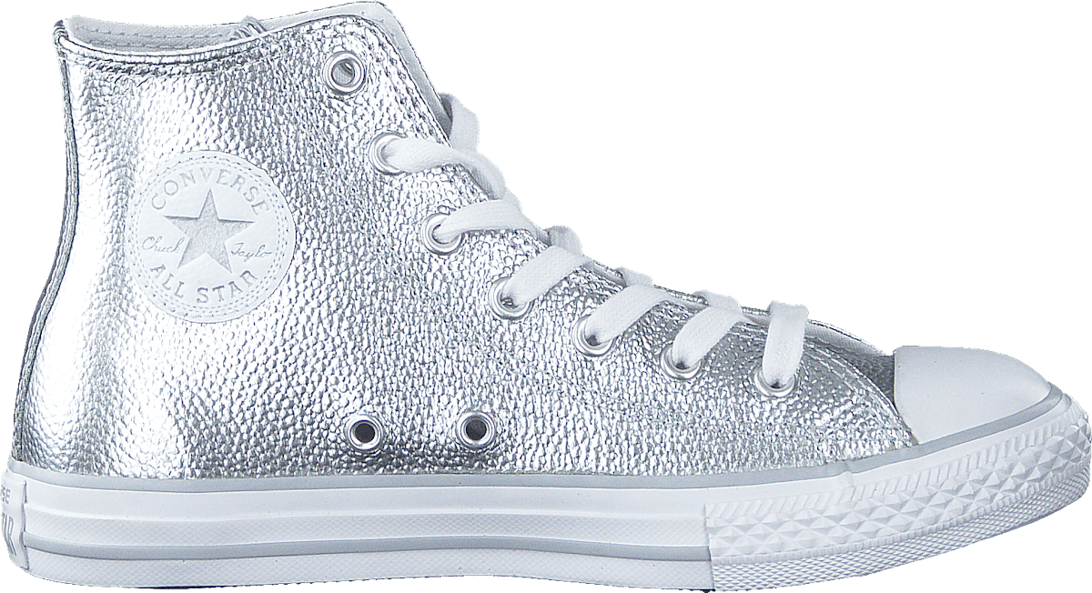 All Star Metallic-Hi Pure Silver/White/White