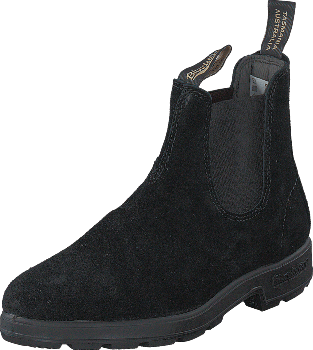blundstone black suede