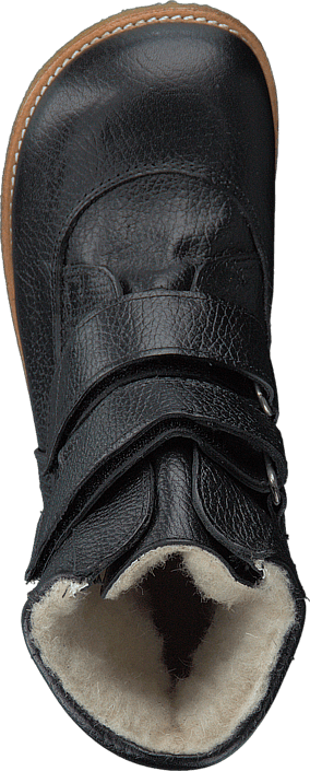 Angulus - TEX-boot w. velcro straps Black/Black