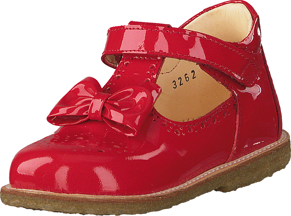 Mary janes with bow and velcro Red