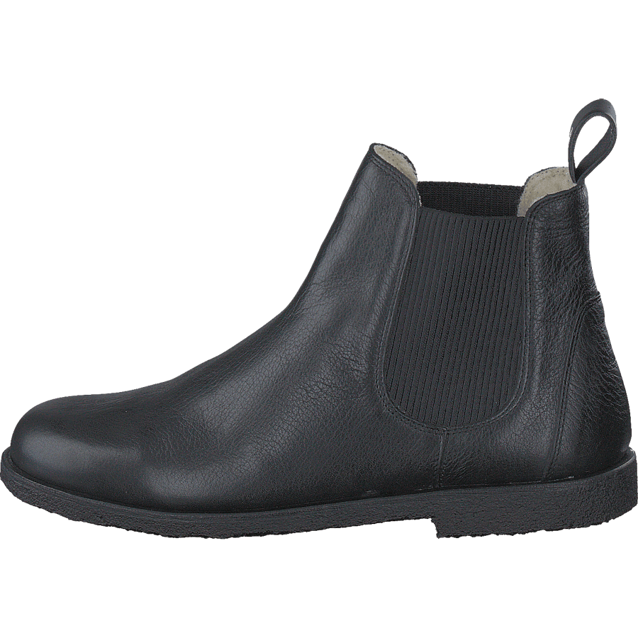 Chelsea boot with wool lining Black/Black