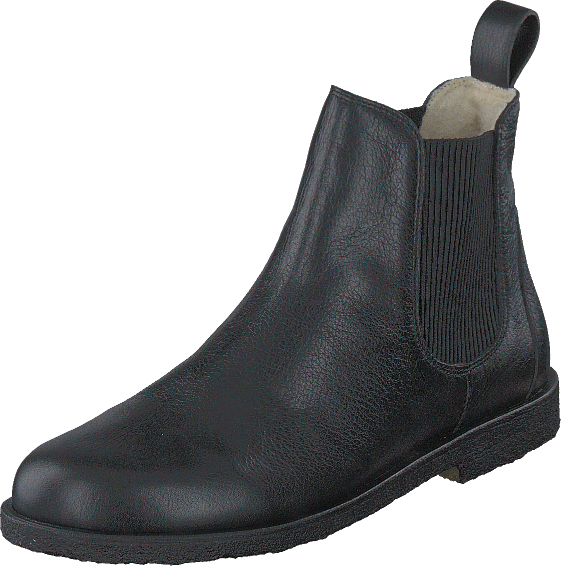 Chelsea boot with wool lining Black/Black