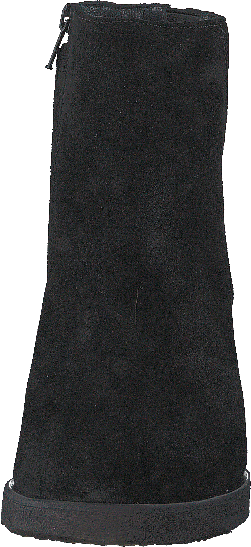 Wedge boot with zipper Black/ black
