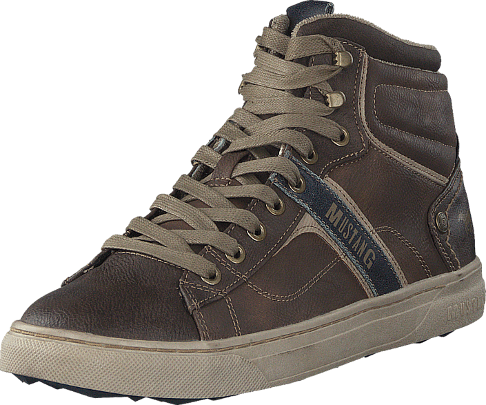 Mustang - 4108502 Men's High Top Sneaker Brown