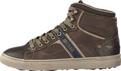 Mustang - 4108502 Men's High Top Sneaker Brown