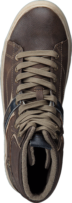 Mustang - 4108502 Men's High Top Sneaker Brown