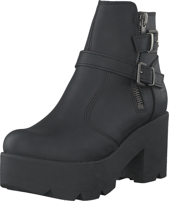 Johnny Bulls - 5074 Platform Boot Black Old Silver