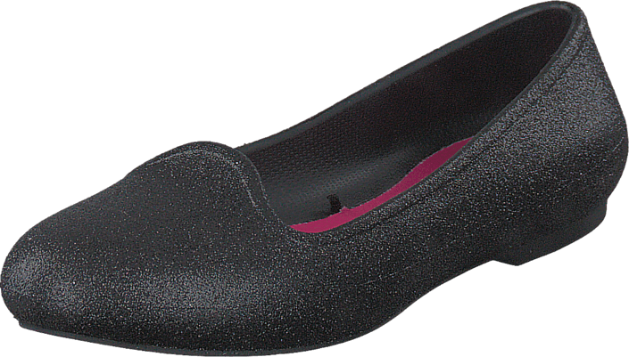 black sparkly crocs