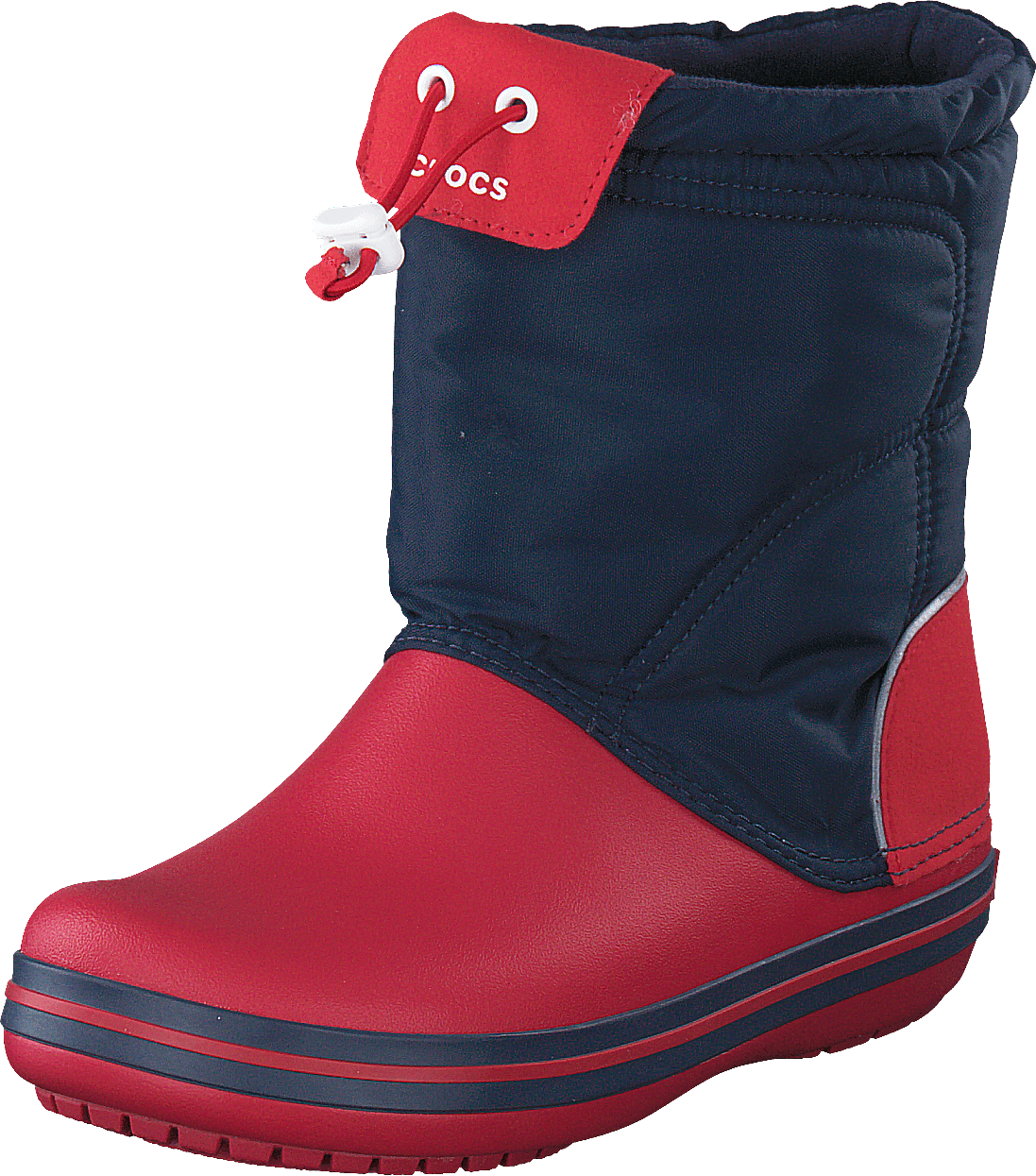 Crocband LodgePoint Boot K Navy/Red