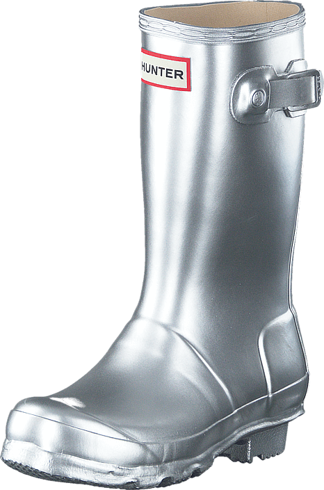 Kjøp Hunter Original Kids Metal Silver sko Online | FOOTWAY.no Hunter ORIGINAL ORIGINAL KIDS Gummistøvler silver